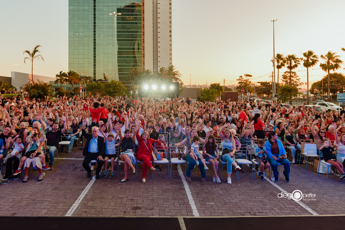 platéia chegada natal