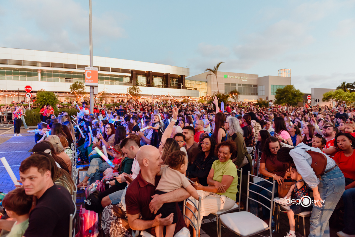 público chegada do natal barrashoppingsul