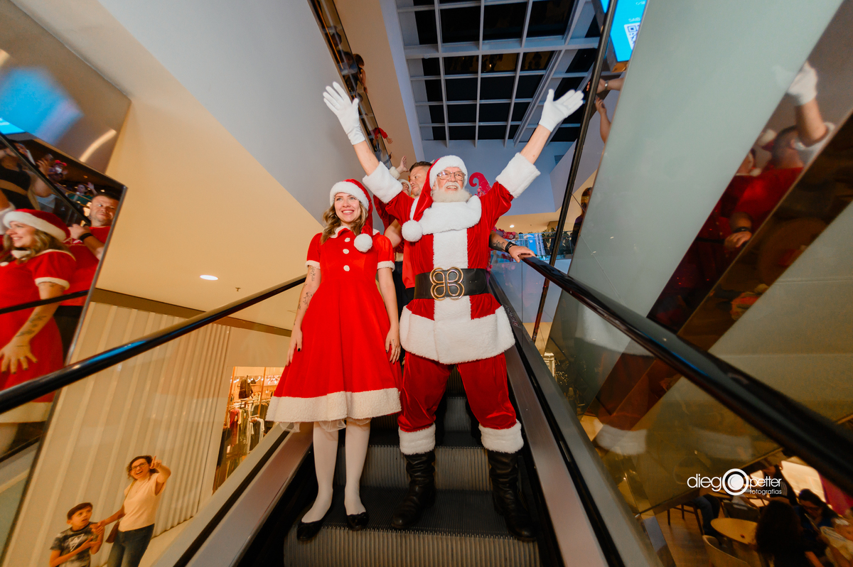papai noel escada rolante narrashoppingsul
