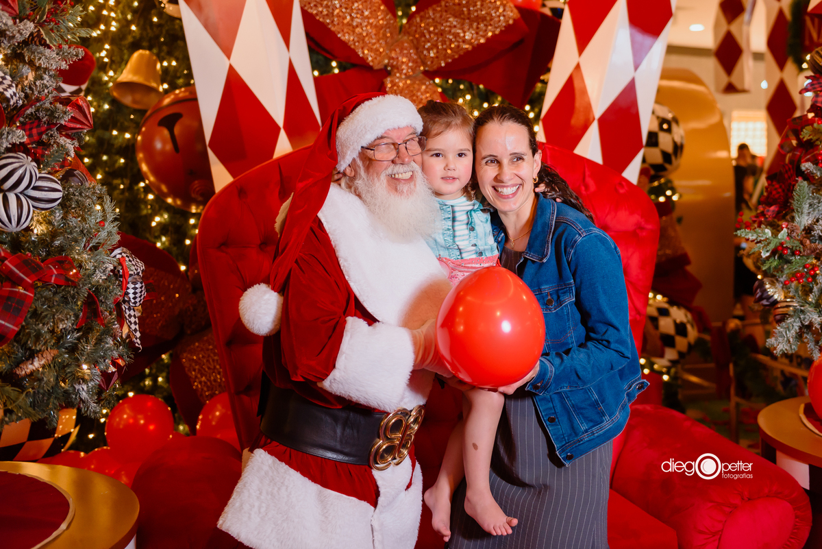 foto espontânea  com papai noel