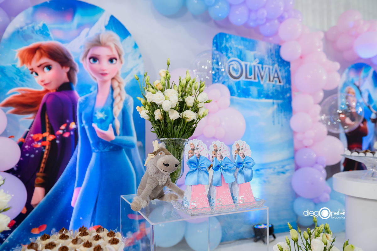 decoração papelaria frozen