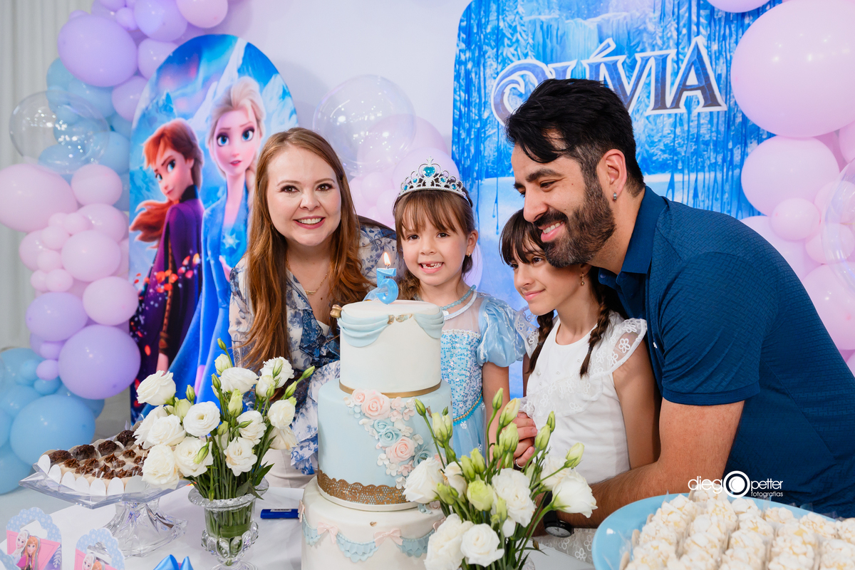 família unida nos parabéns