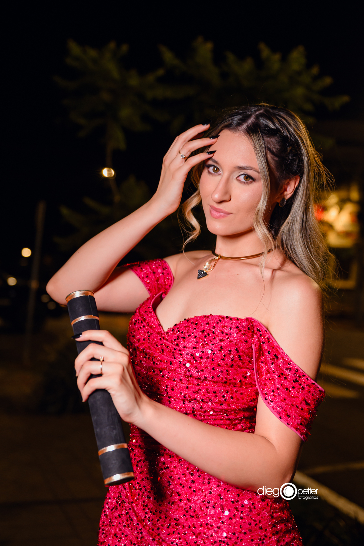 foto com vestido de formatura