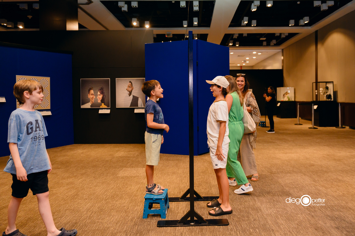 interação na exposição