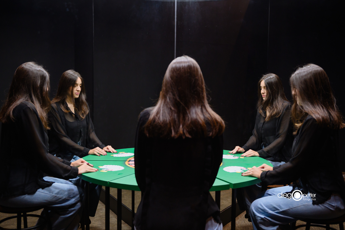 multipla projeção no espelho