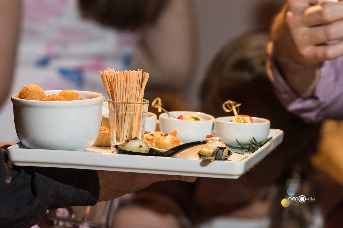 Petiscos para convidados Di Basi Casa de Festas Formatura Porto Alegre