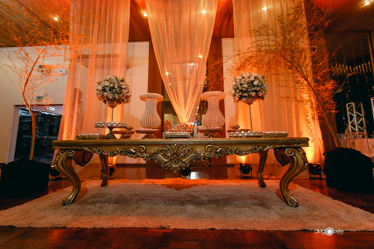 Decoração casamento Clube Comercial Soledade