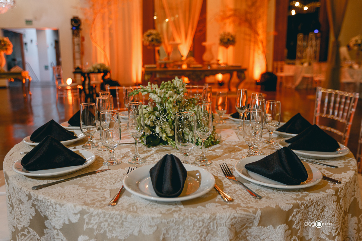 Decoração casamento Clube Comercial Soledade