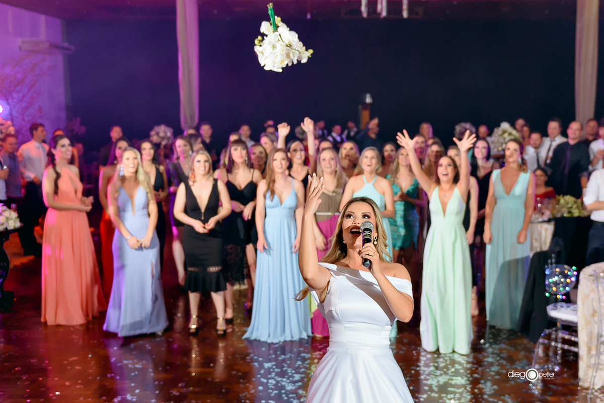 Buquê Casamento Francine e Gustavo Clube Comercial