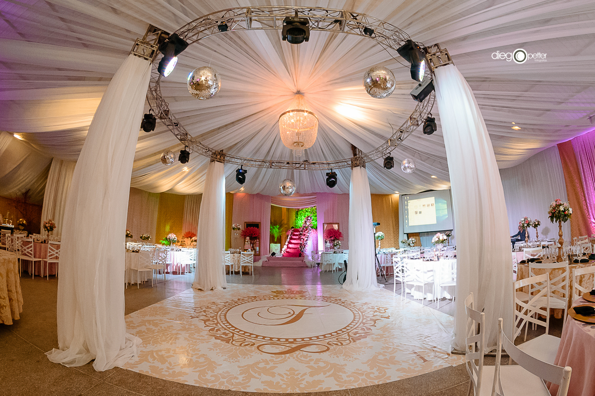 Decoração 15 anos salão