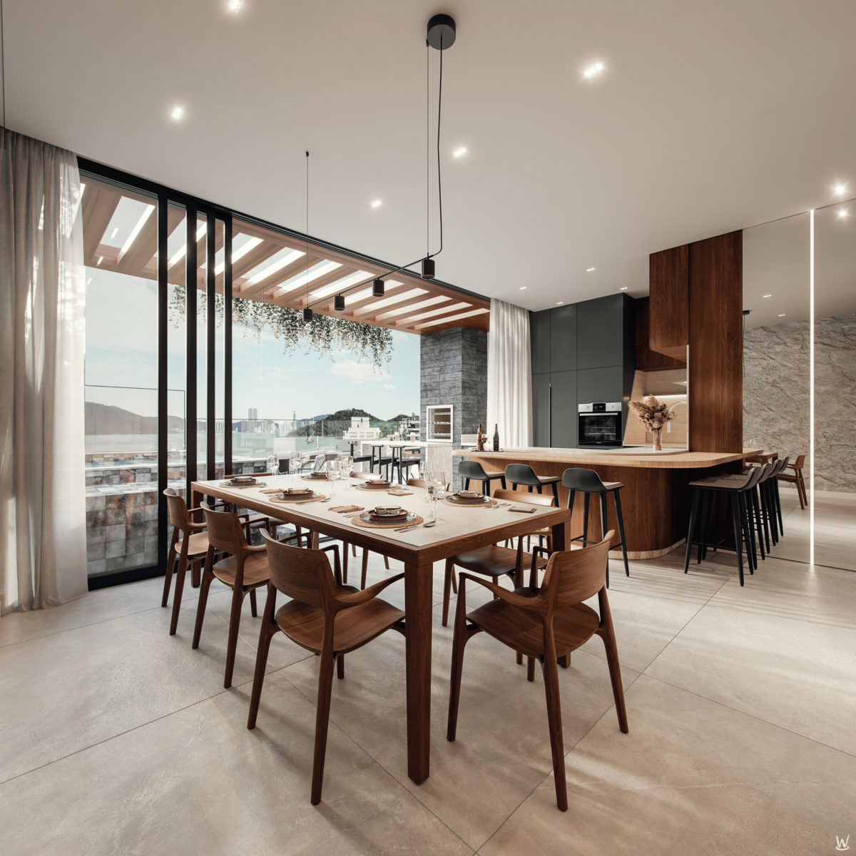 vista mar praia Obra apartamento alto padrão Praia Brava - SC ARTriangulare Alto padrão construtora incorporadora santa catarina litroral catarinense