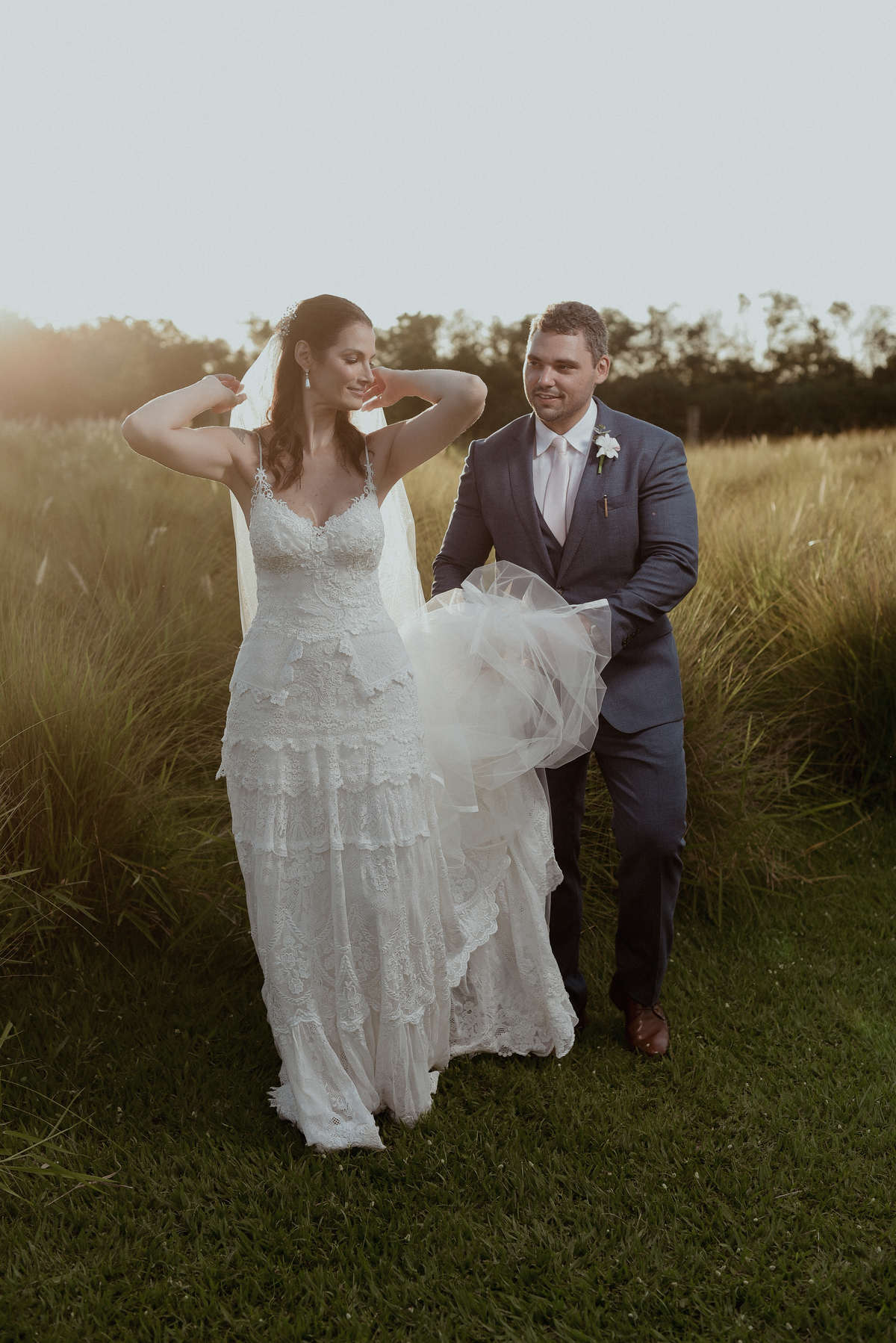 Sessão de fotos no por do sol no reserva de Santa Clara