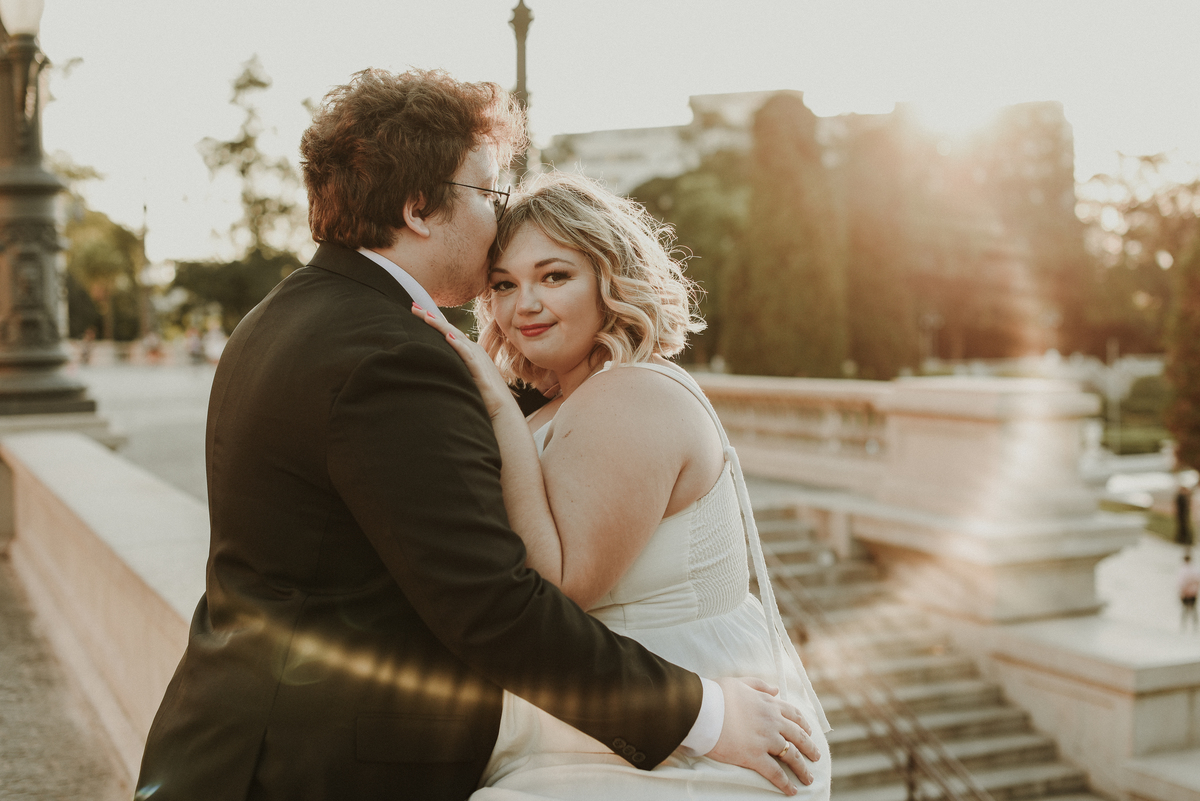 Por-do-sol no museu do Ipiranga
