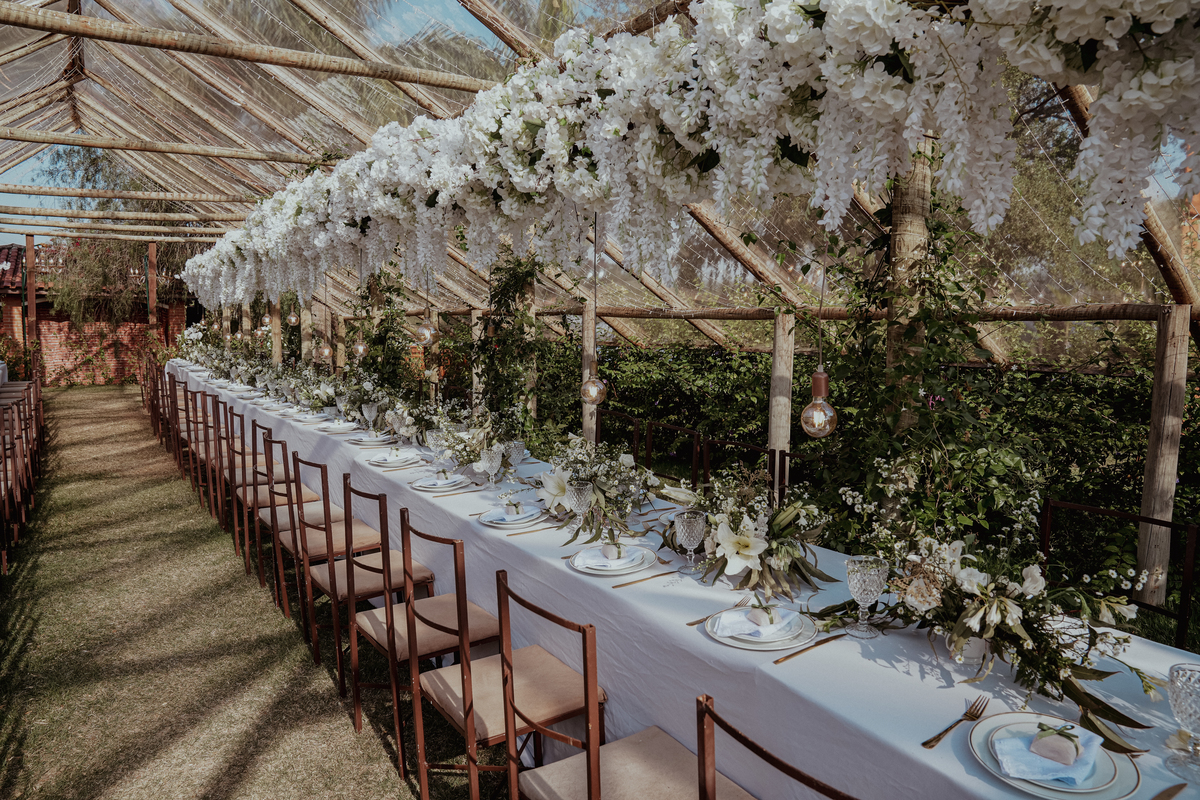 Decoração para casamento no campo