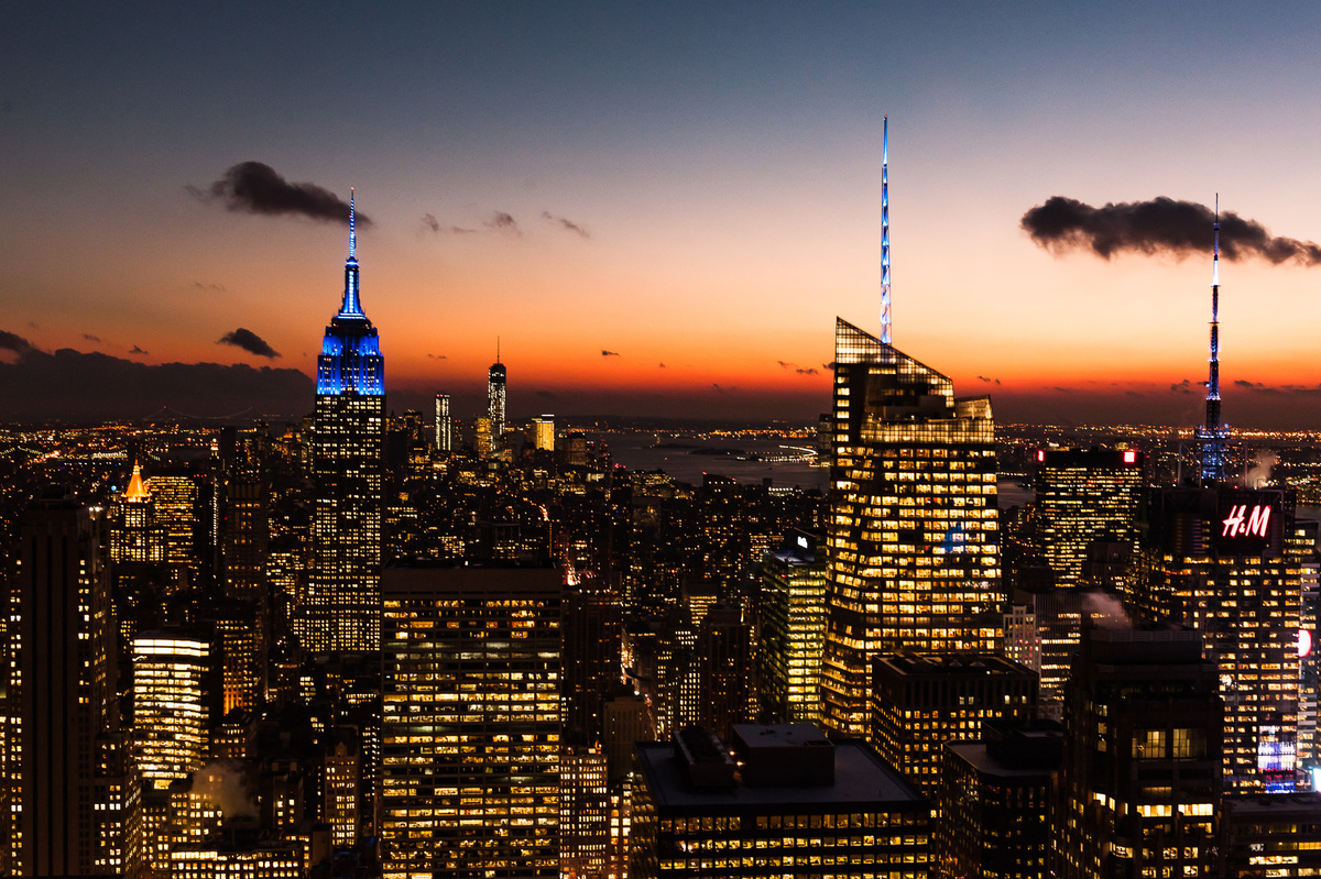Fotos aérea de Manhattan New York com o Empire State Building destacado. Manhattan. nova york. new york. prédios de Manhattan. arranha-céus da Cidade de Nova Iorque. arranha-céu dos Estados Unidos.