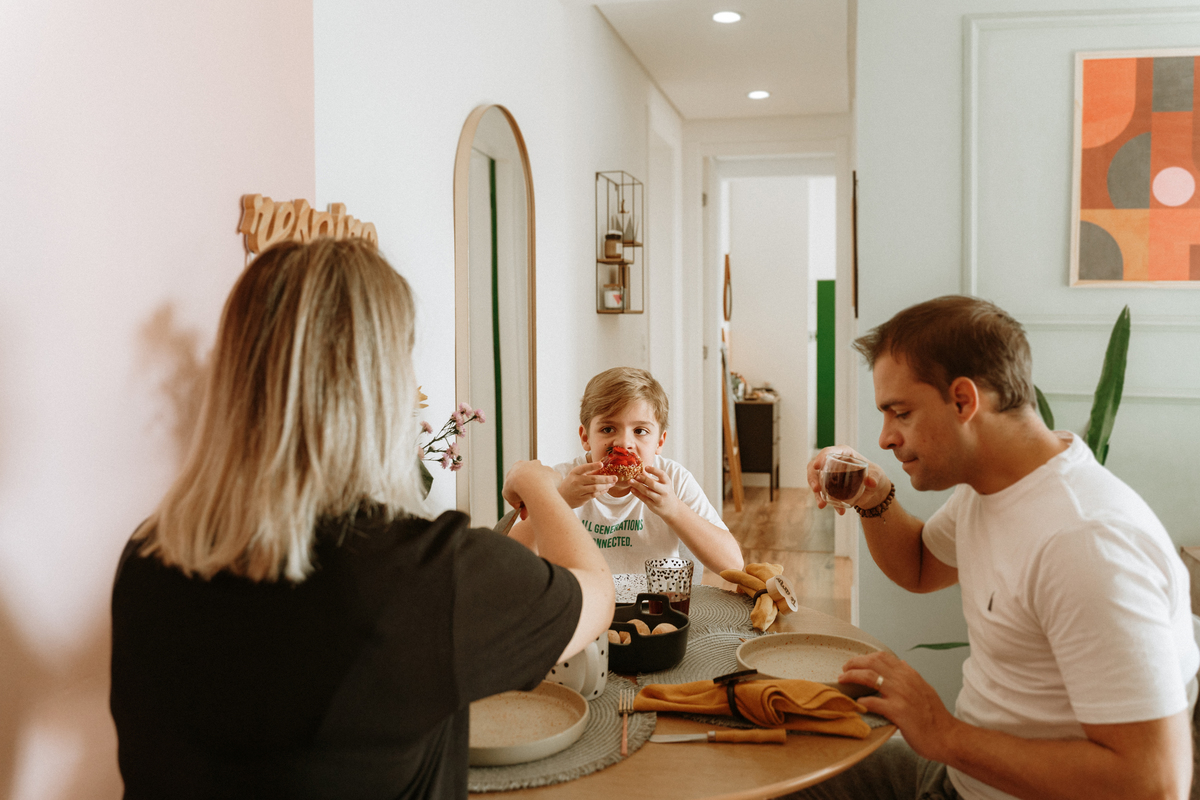 Ensaio fotográfico em casa
