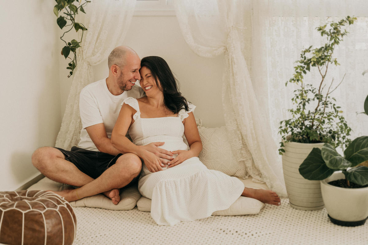 Ensaio Gestante no Estúdio em Santos
