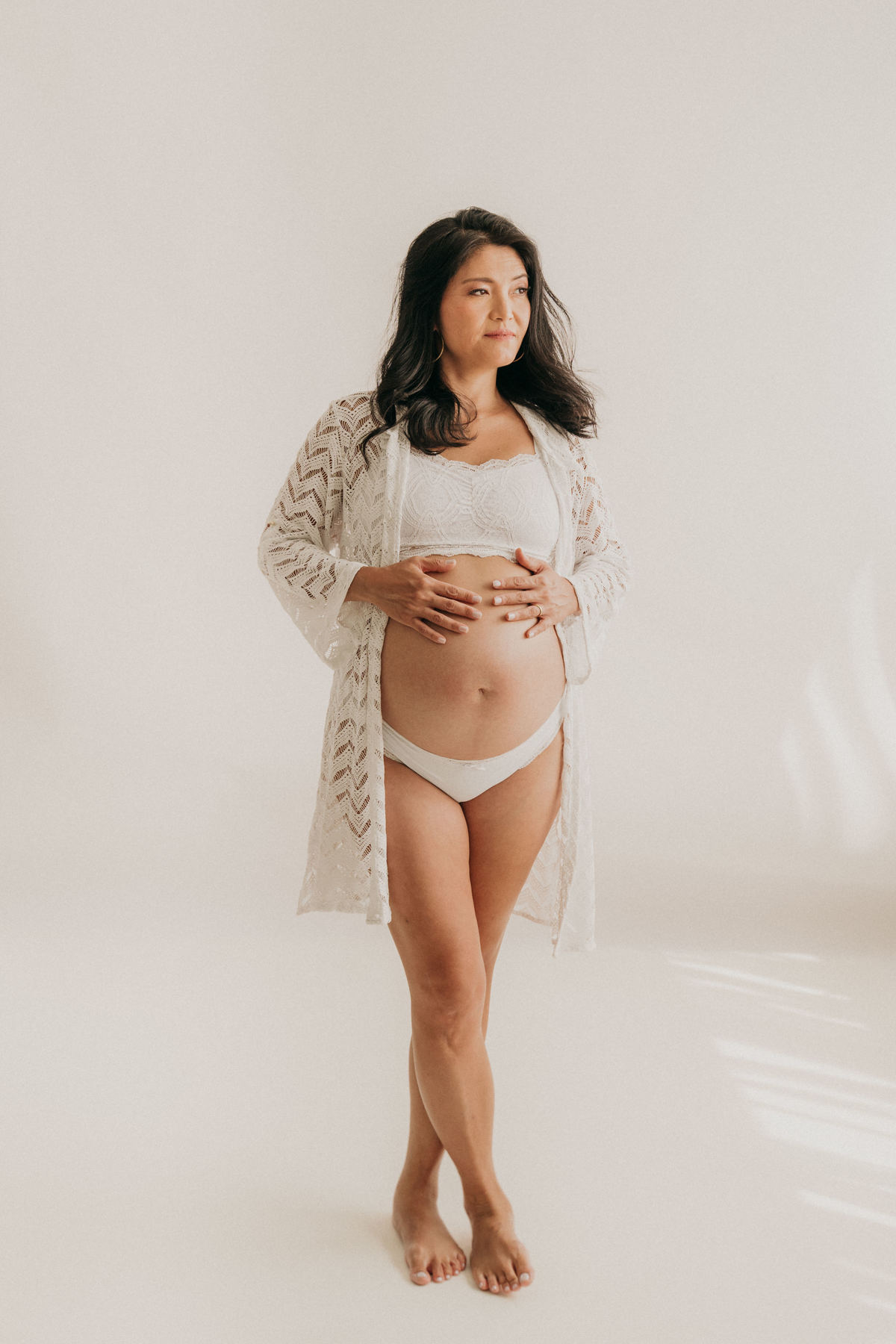 Ensaio Gestante no Estúdio em Santos