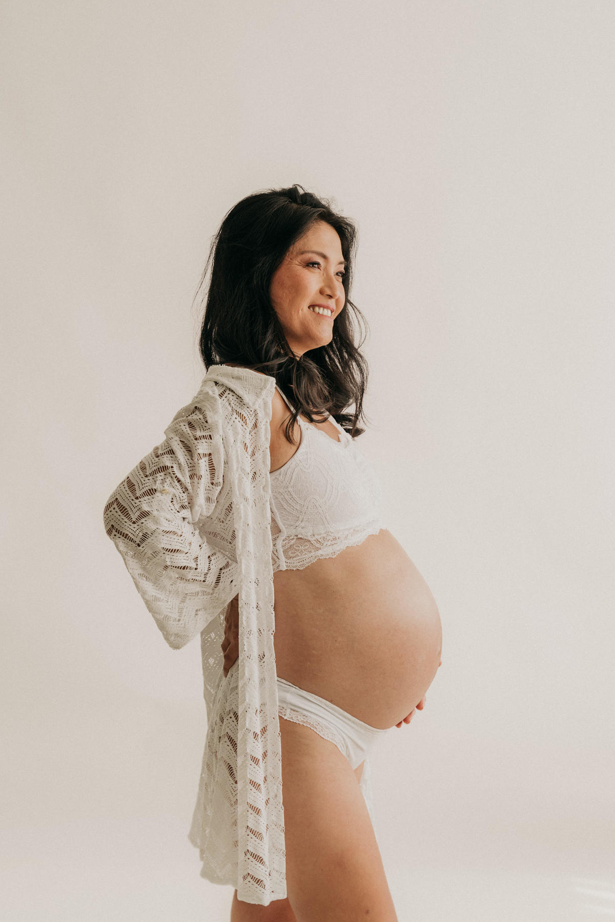 Ensaio Gestante no Estúdio em Santos