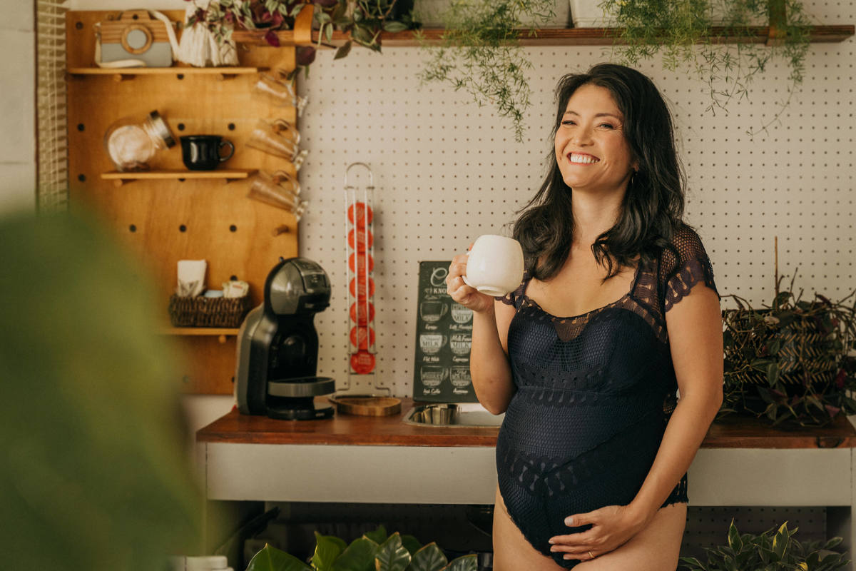 Ensaio Gestante no Estúdio em Santos