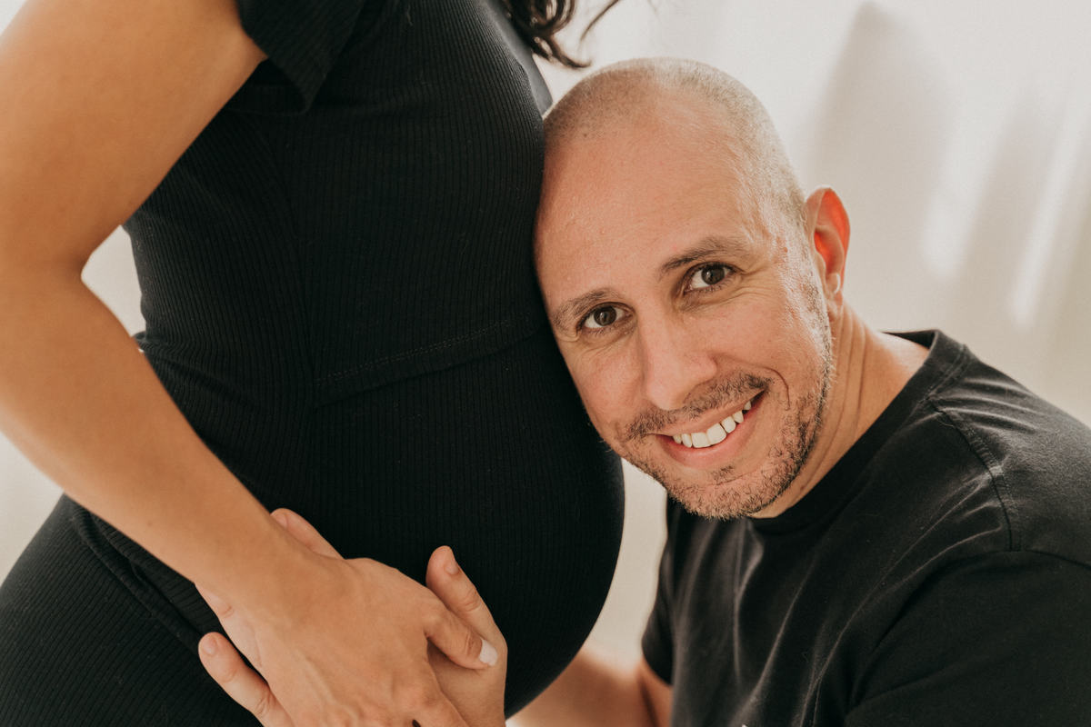 Ensaio Gestante no Estúdio em Santos