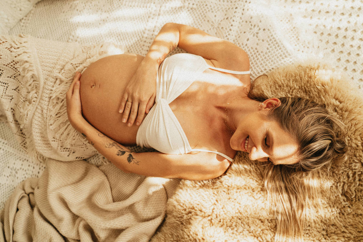 Fotografia de gestante em Santos