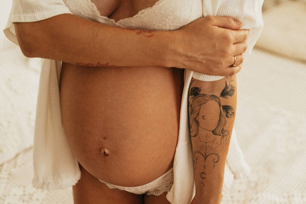 Fotografia de gestante em Santos