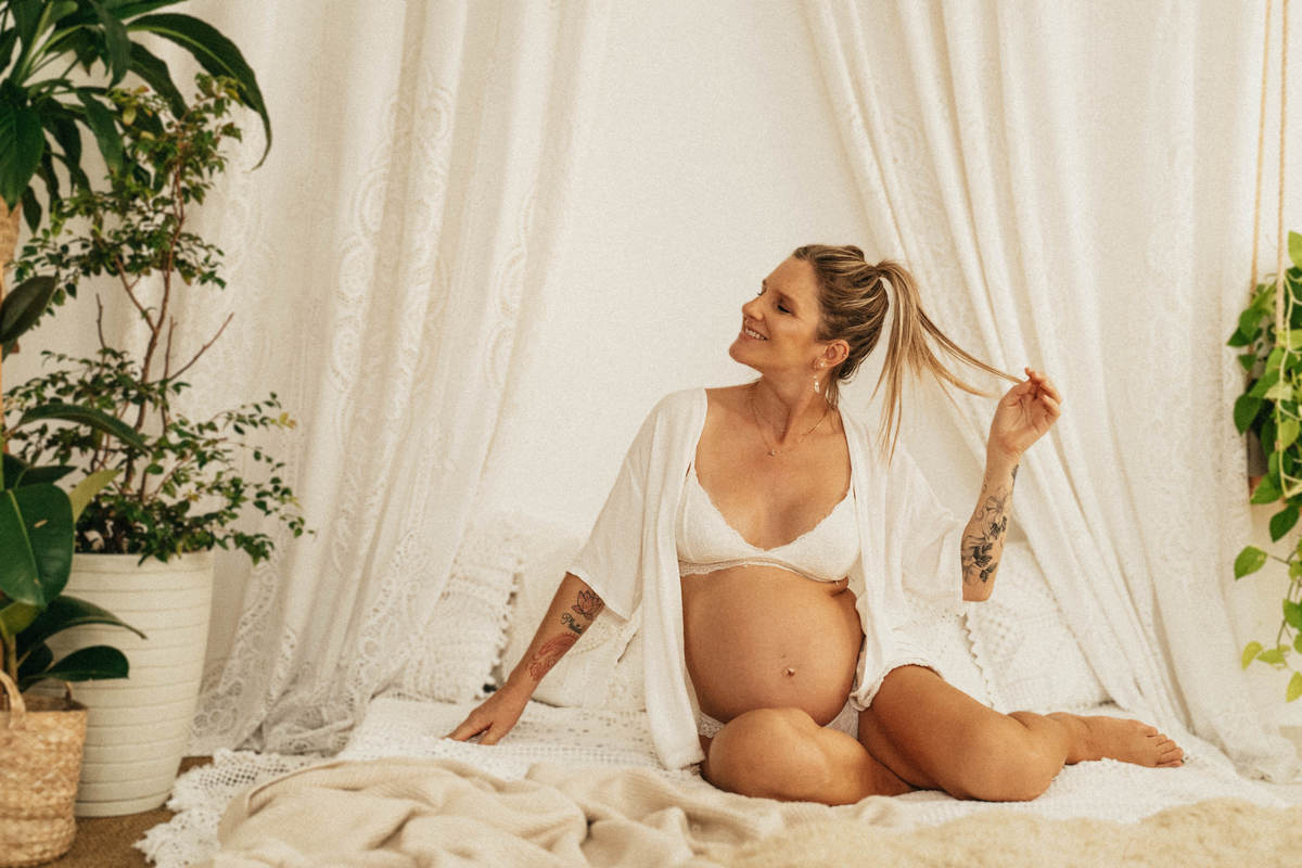 Fotografia de gestante em Santos