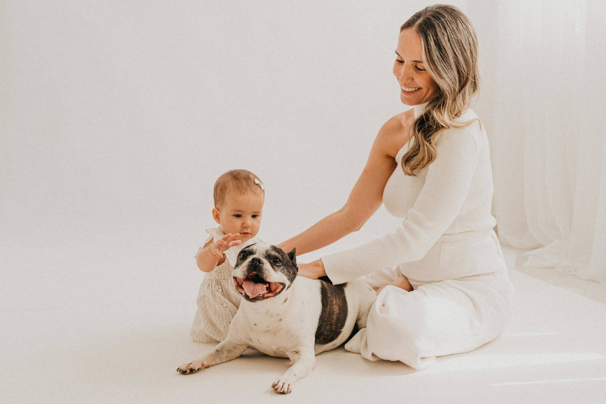 Sessão fotográfica mãe e filhas