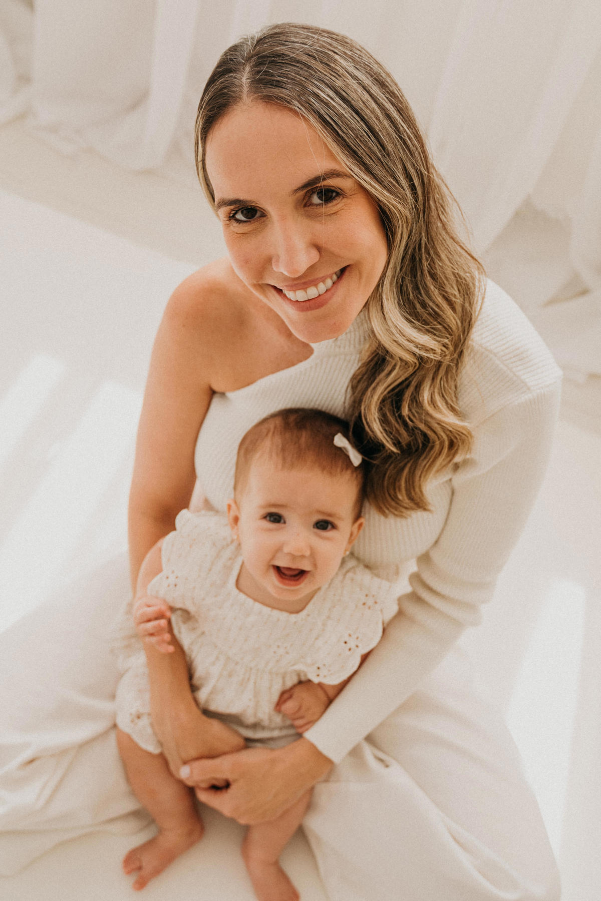 Sessão fotográfica mãe e filhas