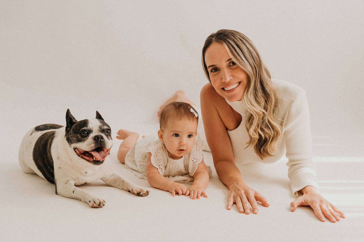 Sessão fotográfica mãe e filhas