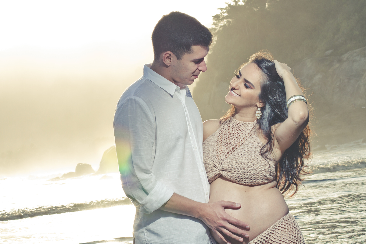 Muito amor - Ensaio Gestante - Condomínio Iporanga - Praia das Conchas - Guarujá/SP