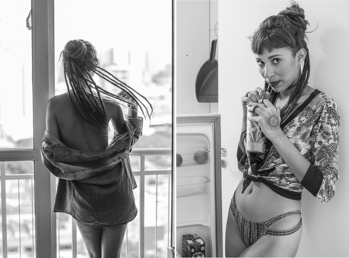 Camila Amora posando na zona leste de São Paulo para o Fotografia Para Meninas