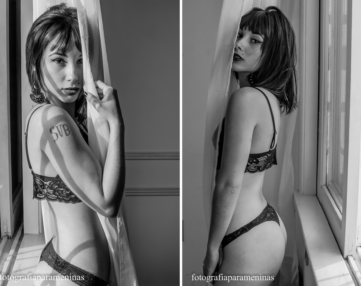 Book Sensual da modelo Esmeralda realizado em São Paulo para o Fotografia para Meninas