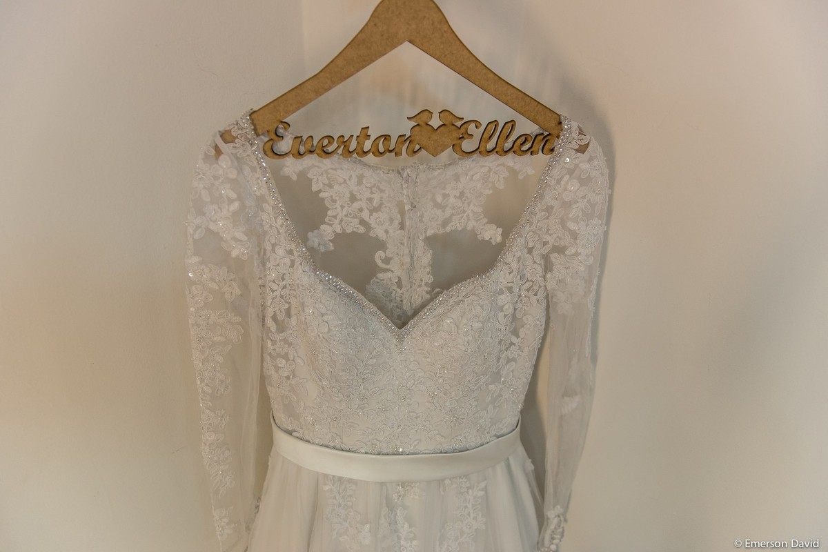 Vestido da noiva - cabide personalizado