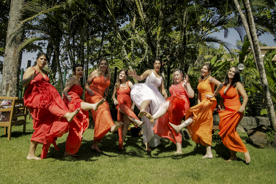 Casamento Ágatha e Matt. Espaço Uluar, Praia das Tonihas,Ubatuba. Madrinhas