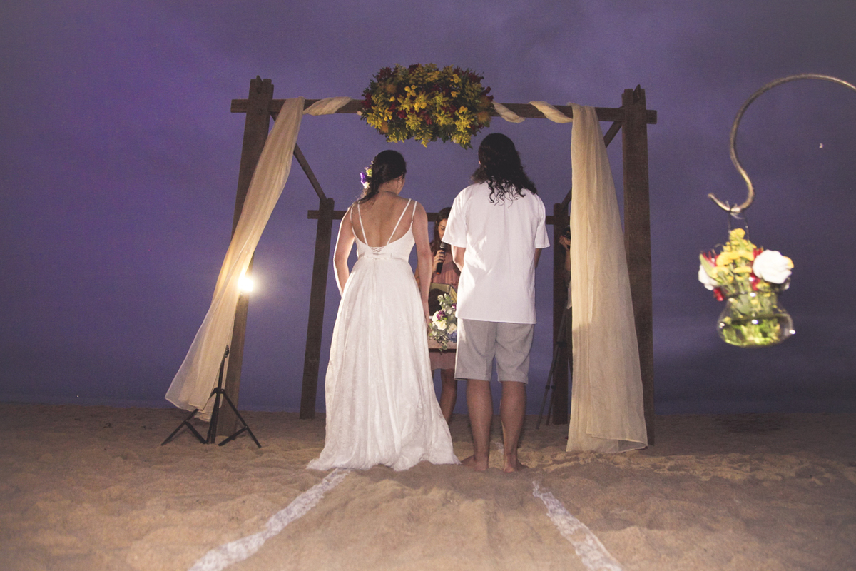Casamento Mariana e Claudia. Ubatuba - Espaço Uluar. Cerimônia