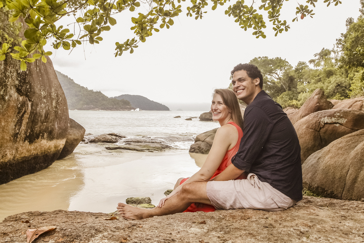 Ensaio fotográfico casal, Ubatuba, Praia do Félix