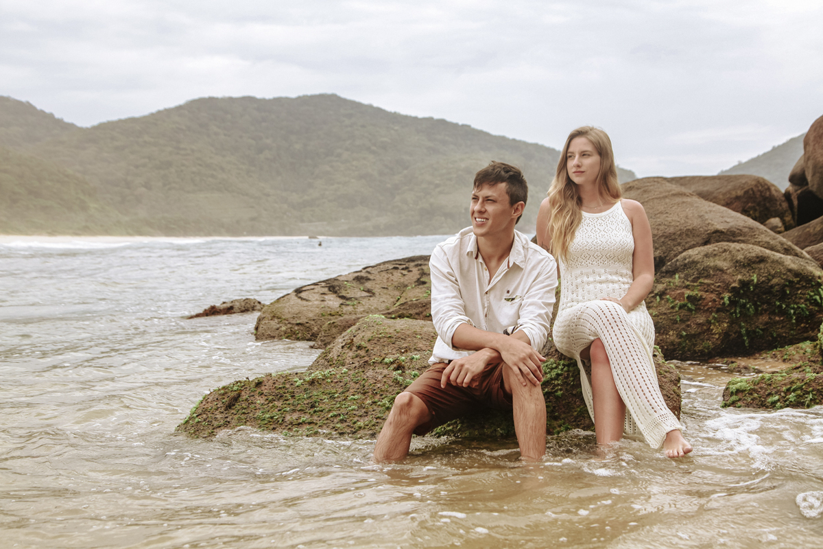 Ensaio Pré Wedding Rafaela e Ian - Vermelha do Norte - Ubatuba
