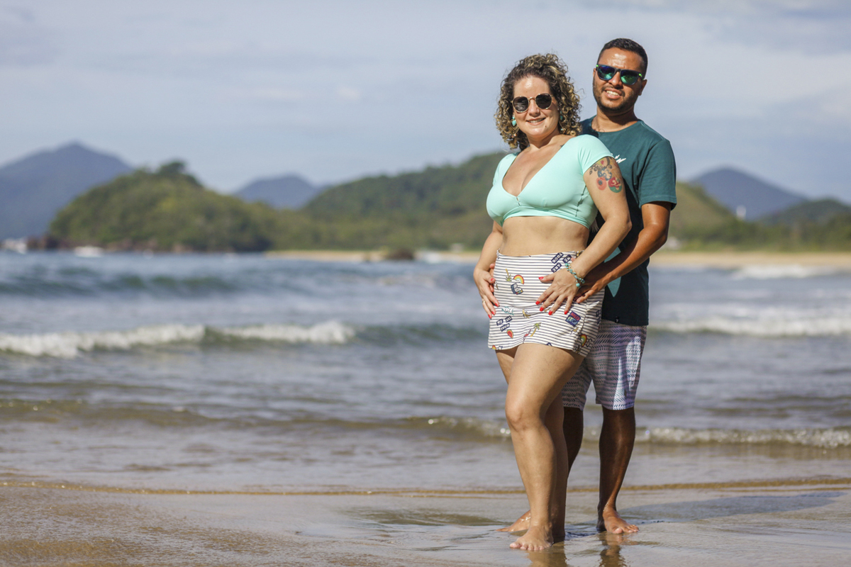 Ensaio casal. Thais e Ricardo. Vermelha do Norte, Ubatuba