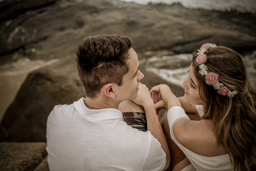Ensaio casal Fernanda e Guilherme. Praia Puruba, Ubatuba, SP
