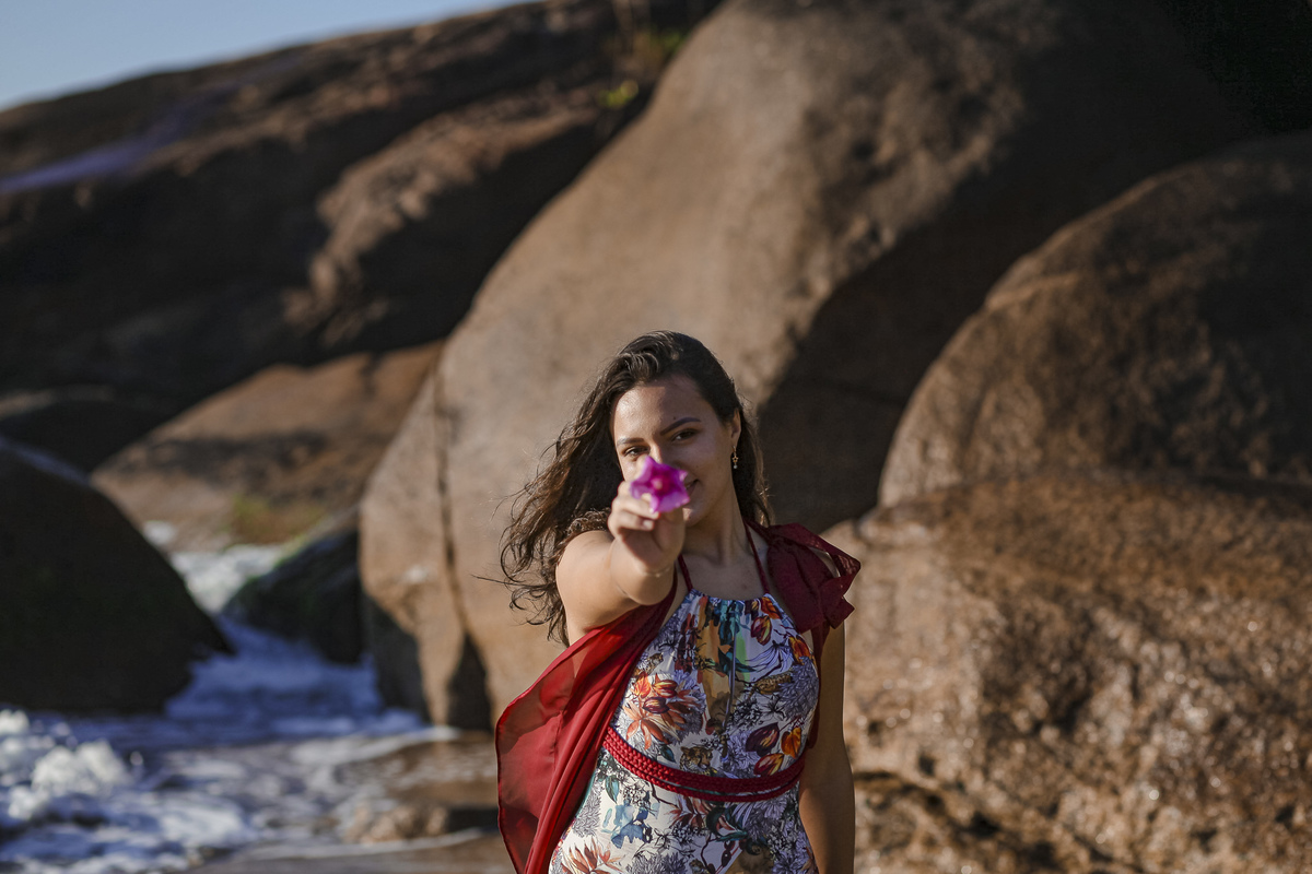 Ensaio Isabela 15 anos. Praia Vermelha do Centro. Ubatuba.