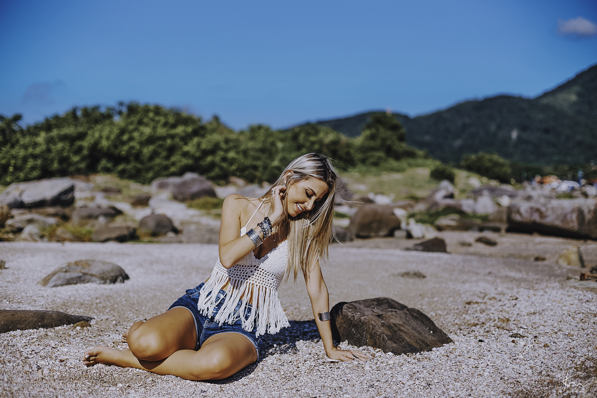 Ensaio Feminino na Praia em Florianópolis