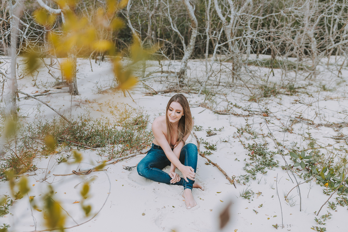Ensaio Sensual Feminino em Florianópolis na Praia
