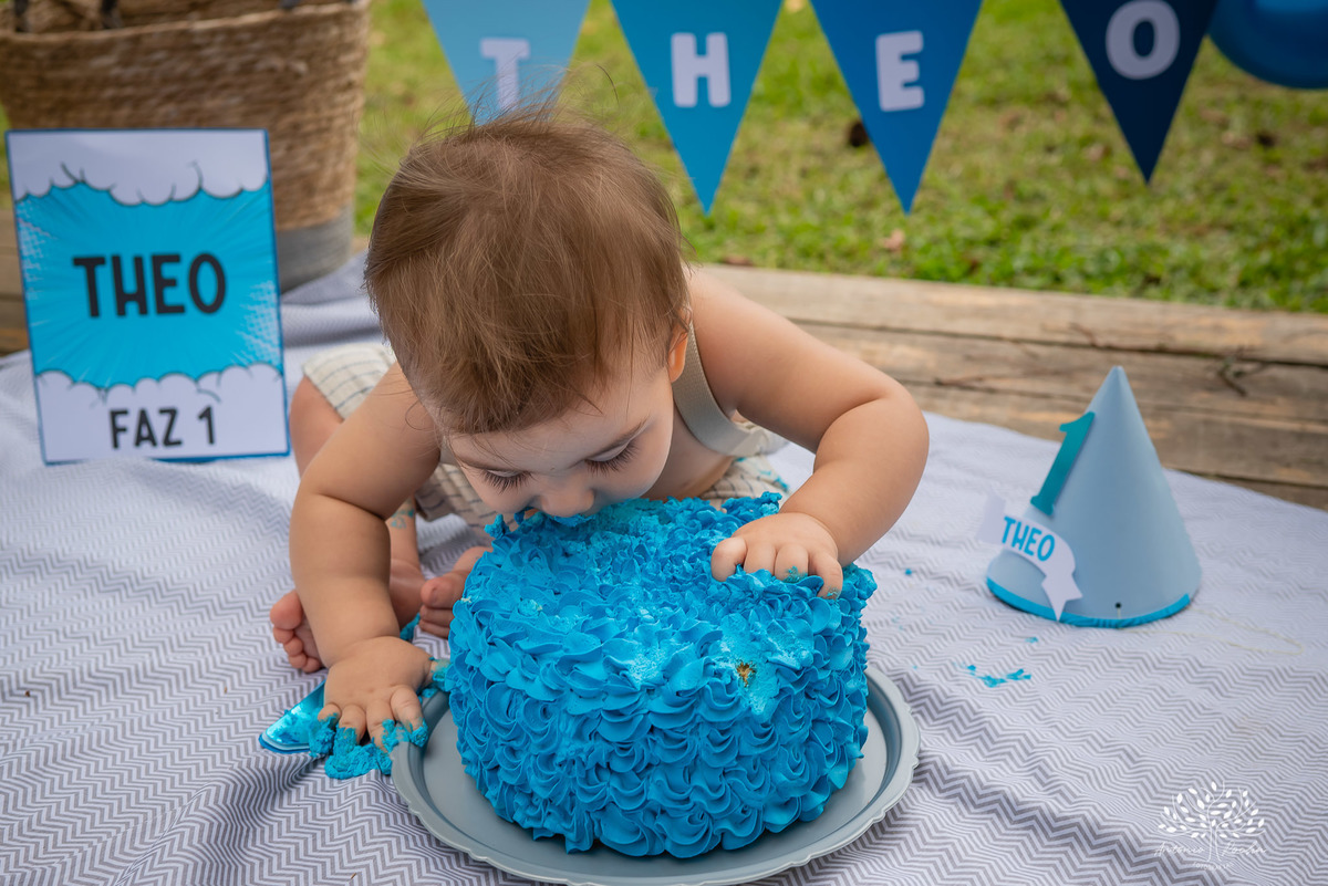 Theo – Smash The Cake – Ensaio Lindo – Ensaio Família – Parque Stone Land – Diversão – Amor – Família – Vida – Felicidade – Aprendizado – Bolo Azul – Smurph – Fotografia de Família – Ensaio – Juntos – Quarteto – Infantil – Antonio Rocha Fotografias