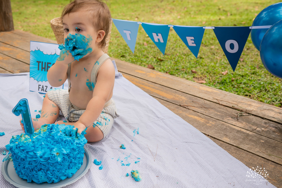 Theo – Smash The Cake – Ensaio Lindo – Ensaio Família – Parque Stone Land – Diversão – Amor – Família – Vida – Felicidade – Aprendizado – Bolo Azul – Smurph – Fotografia de Família – Ensaio – Juntos – Quarteto – Infantil – Antonio Rocha Fotografias