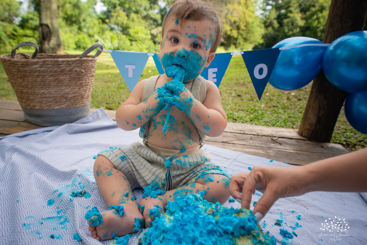 Theo – Smash The Cake – Ensaio Lindo – Ensaio Família – Parque Stone Land – Diversão – Amor – Família – Vida – Felicidade – Aprendizado – Bolo Azul – Smurph – Fotografia de Família – Ensaio – Juntos – Quarteto – Infantil – Antonio Rocha Fotografias