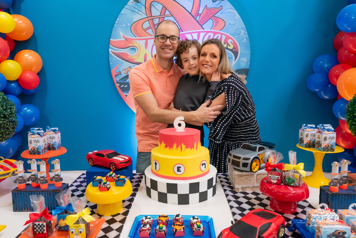 Rodrigo – 6 anos – Eleonora - Marcos – Cliff Kids – Hot Wheels - Festa Infantil  – Parabéns – Família – Fotografia de Família – Felicidade – Criança – Alegria – Amor – Dia Especial – Aniversário - Antonio Rocha Fotografias – Pelotasv