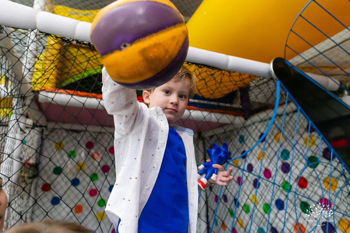 Vicente – 3 Anos – Sonic – Marcelo – Paula – Valentina - Fotografia de Família –- Parabéns – Antonio Rocha Fotografias – Pelotas 