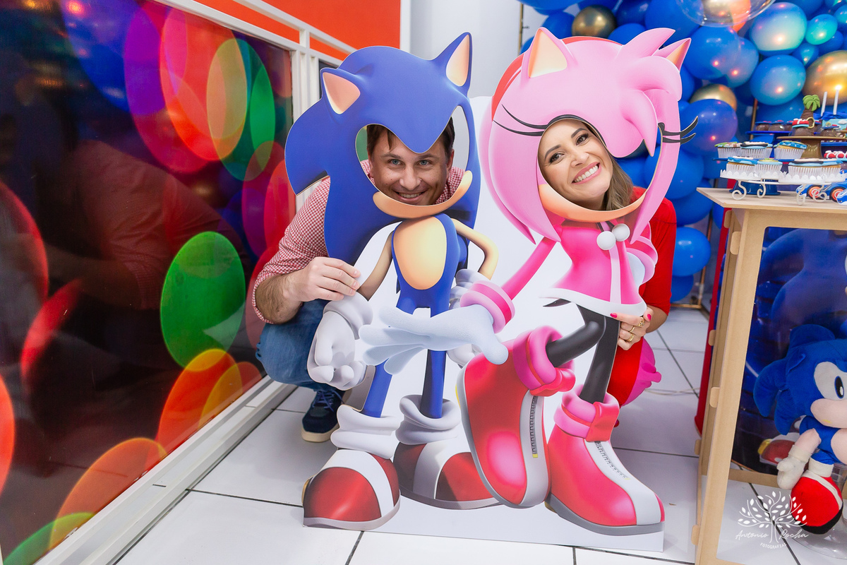 Vicente – 3 Anos – Sonic – Marcelo – Paula – Valentina - Fotografia de Família –- Parabéns – Antonio Rocha Fotografias – Pelotas 